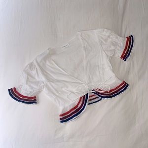 Lovers & Friends ruffled crop top❤️